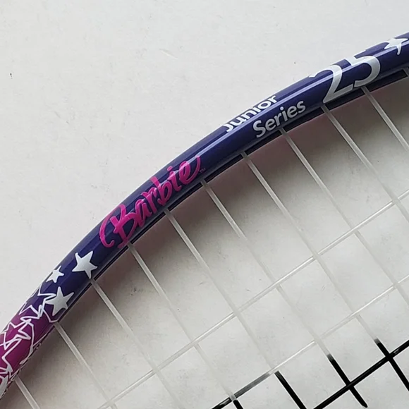 BARBIE HEAD JUNIOR SERIES 25 TENNIS RACQUET NWOT with Original Barbie Bag